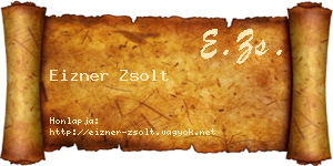 Eizner Zsolt névjegykártya